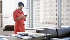 Woman using a smart phone