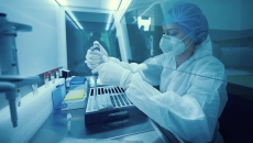 Lab technician at work Lab technician at work