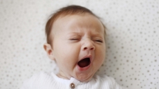 baby yawning