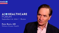 Dr. Peter Bonis at Wolters Kluwer Health_AI in Healthcare Forum 2024 Dr. Peter Bonis at Wolters Kluwer Health_AI in Healthcare Forum 2024