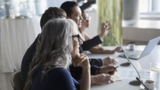 Executives gathered in a meeting Executives gathered in a meeting