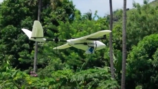 A drone by Redwing Labs carrying medicines