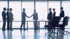 Businesspeople shaking hands Businesspeople shaking hands