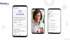 Images of smartphones showing the Primary360 offering