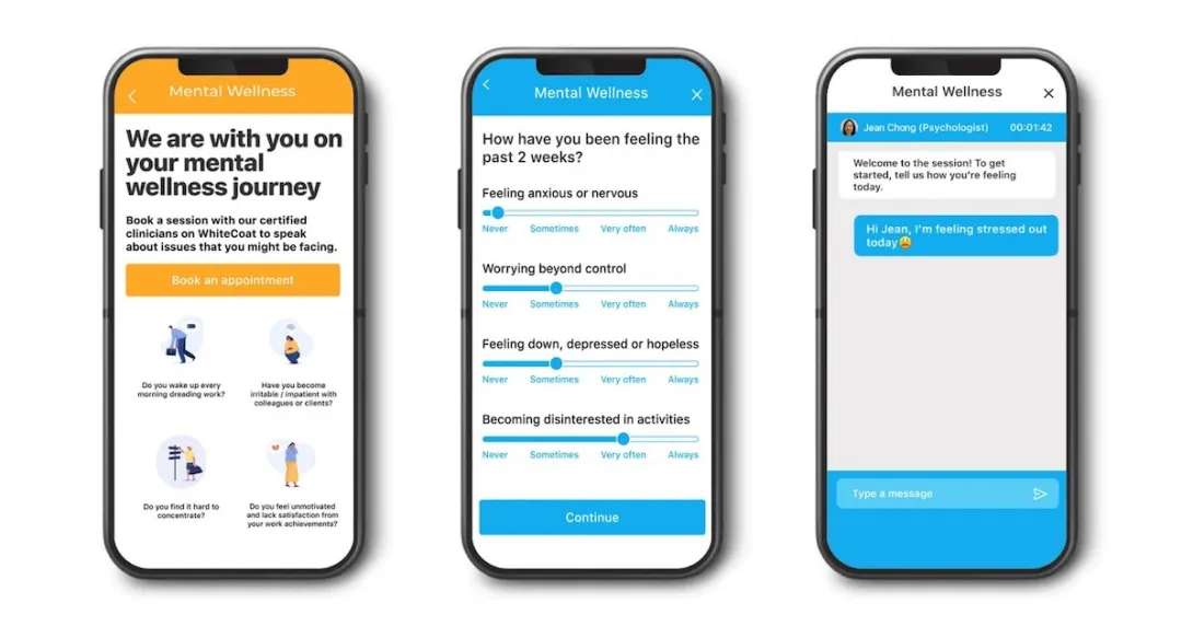 
  Think Well programme on a smartphone
